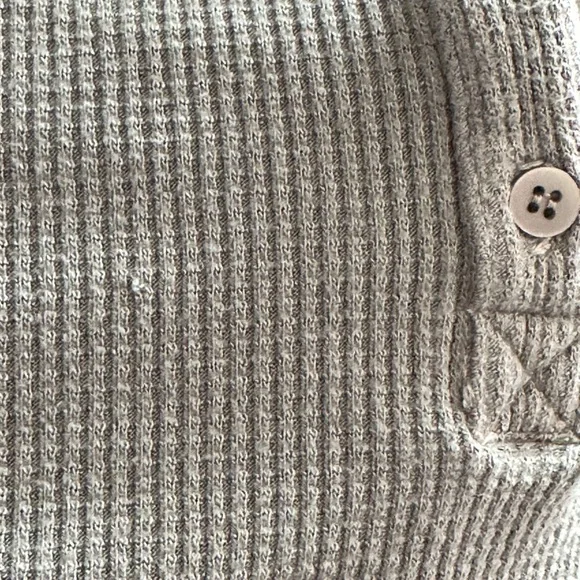 Stateside Waffle Knit Boxy Henley - Picture 8 of 8